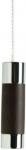 Chrome/Dark Solid Oak Cylindrical Light Pull
